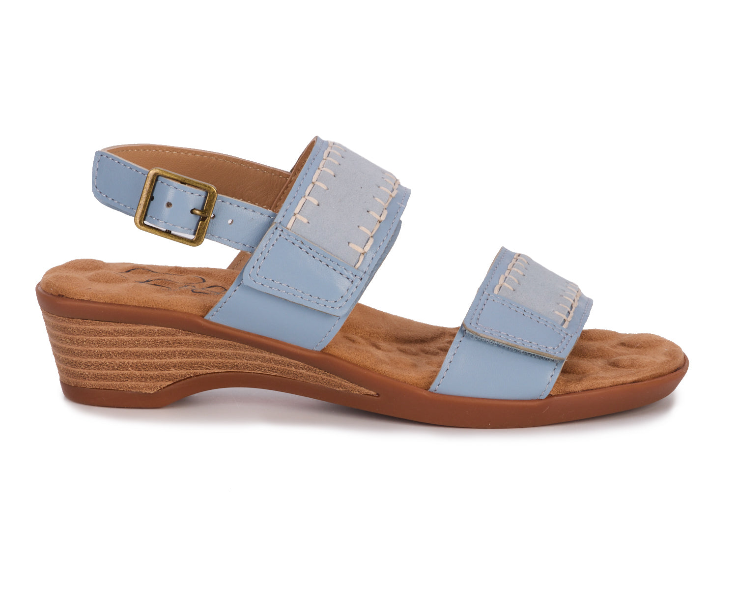 Faded Denim Leather Suede-KATERI BY ROS HOMMERSON 2