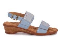 Faded Denim Leather Suede-KATERI BY ROS HOMMERSON 2
