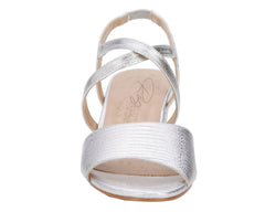 Silver Lizard Print Leather-LIZA BY ROS HOMMERSON 4