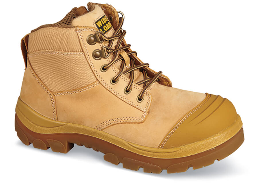 Wheat Leather-6 WORK BOOT NON SAFETY TOE WIDE LOAD 1