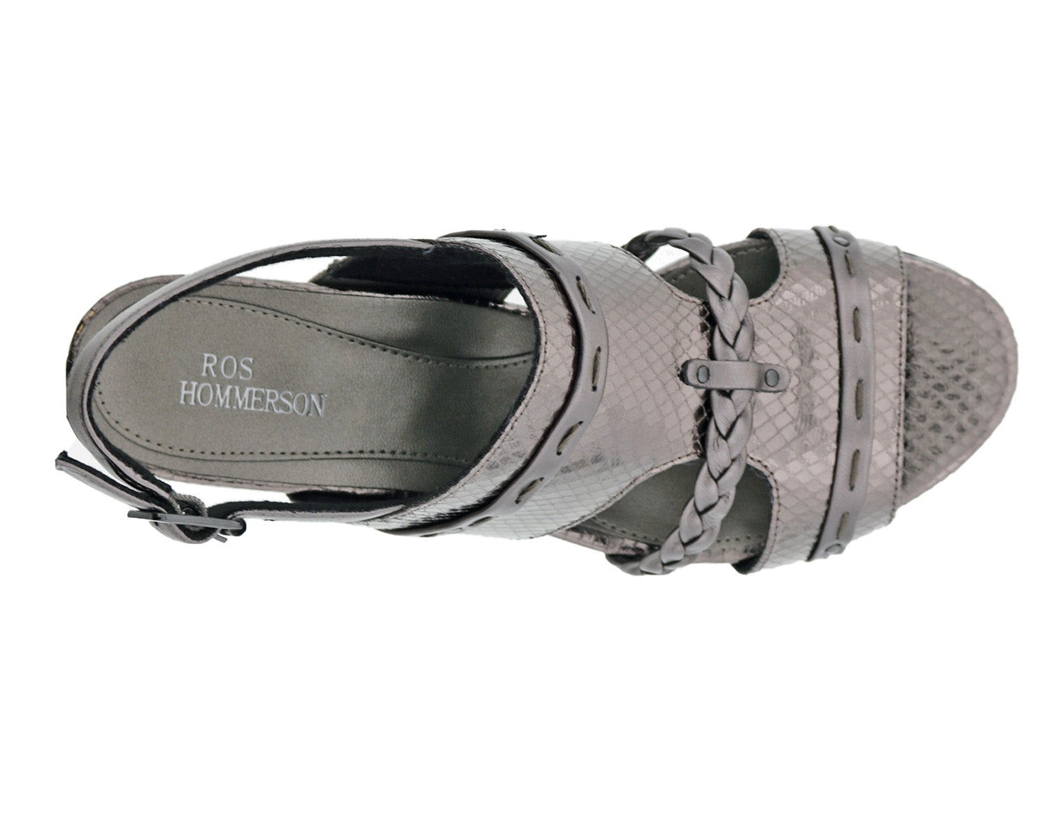 Pewter Snake Print Leather-VACAY BY ROS HOMMERSON 3