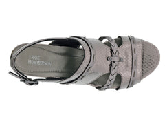Pewter Snake Print Leather-VACAY BY ROS HOMMERSON 3