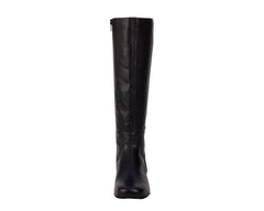 Black Leather  Stretch Suede Fabric-MIX WS BY ROS HOMMERSON 2