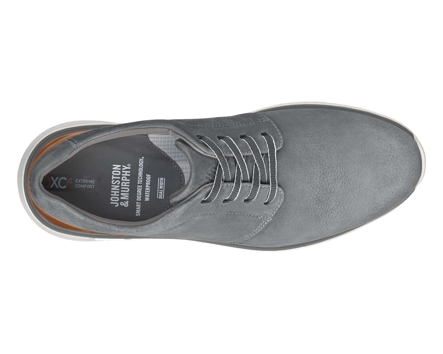 Grey Waterproof Nubuck-XC4 PRENTISS 2 PLAIN TOE BY JOHNSON MURPHY 2