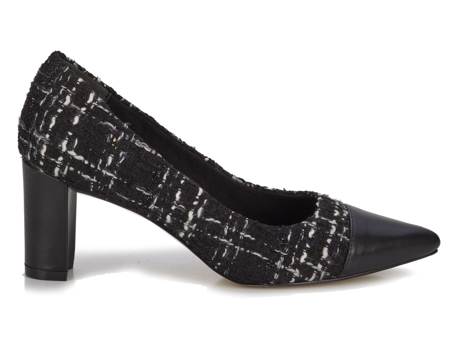 Black Tweed Fabric Leather-WC STEVIE 4