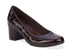 Brown Croc Patent Leather-PAULA BY ROS HOMMERSON 1
