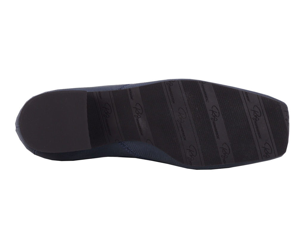 Navy Lizard Print Leather-EAGAN BY ROS HOMMERSON 2