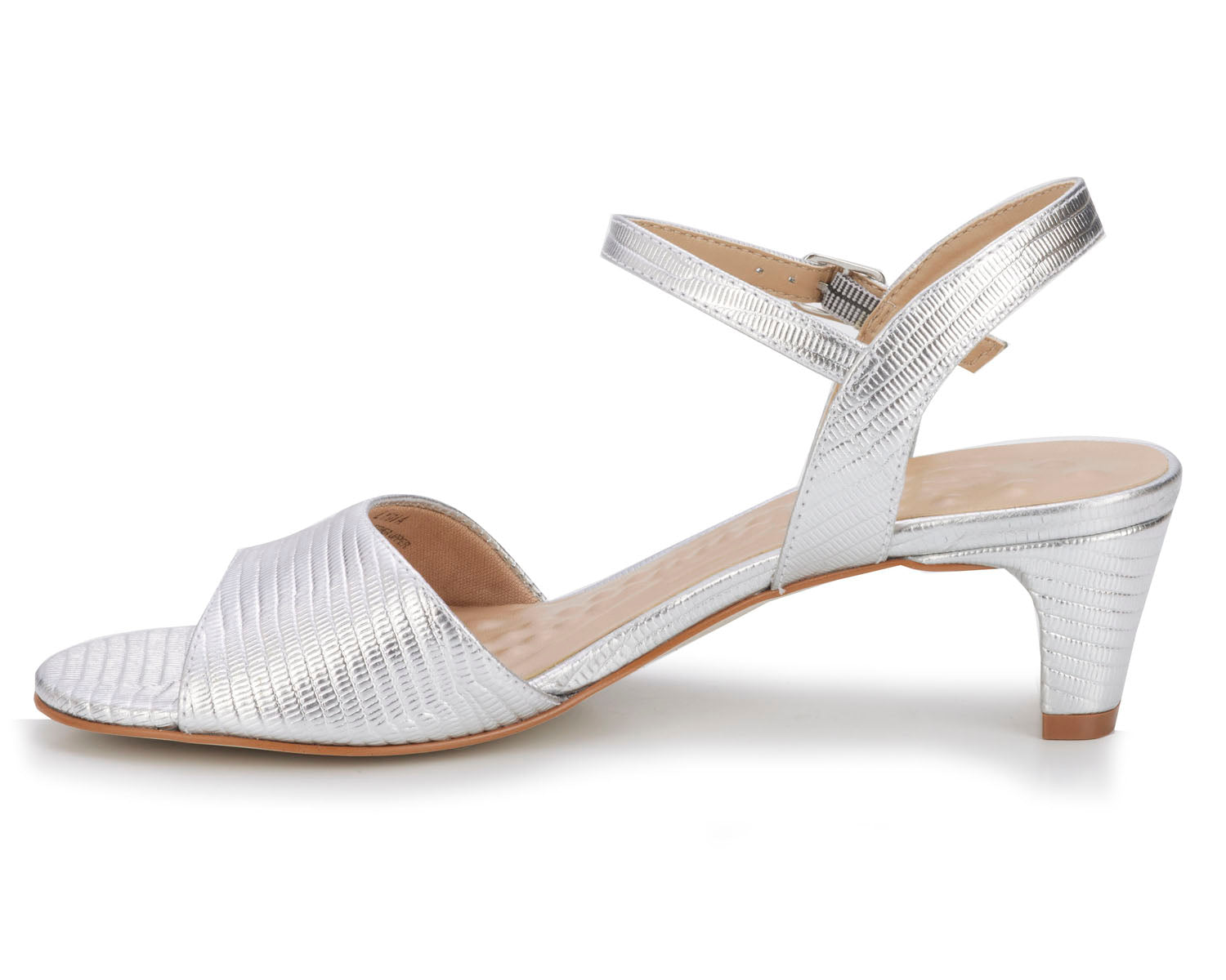 Silver Lizard Print Leather-LYDIA BY ROS HOMMERSON 2