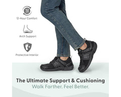Black-MONTEREY BAY Athletic Shoe BY ORTHOFEET 2