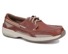 Brown Leather-Captain Boat Shoe by dunham 1