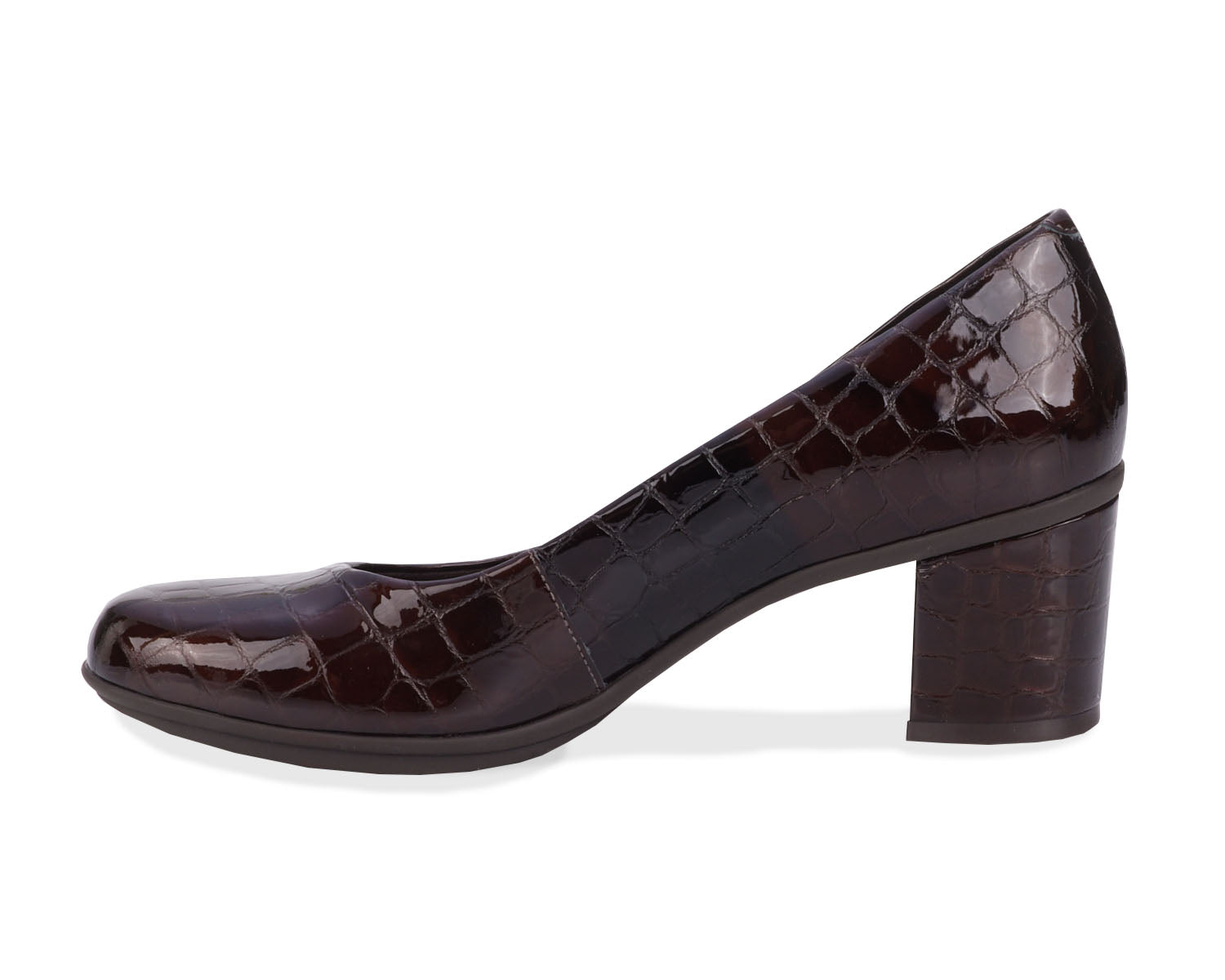 Brown Croc Patent Leather-PAULA BY ROS HOMMERSON 2