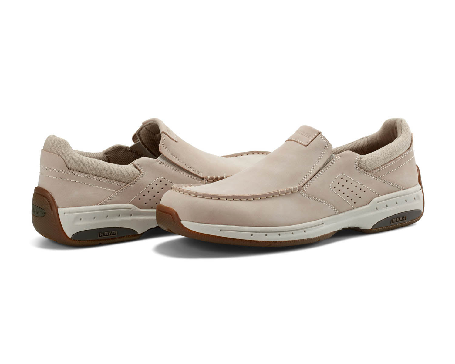 Taupe Grey-WAVES Slip-On Moc BY DUNHAM 2