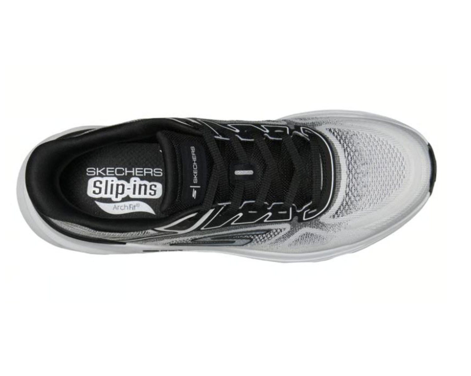 White Black-GO RUN GLIDE-STEP ARCH FIT BY SKECHERS 2