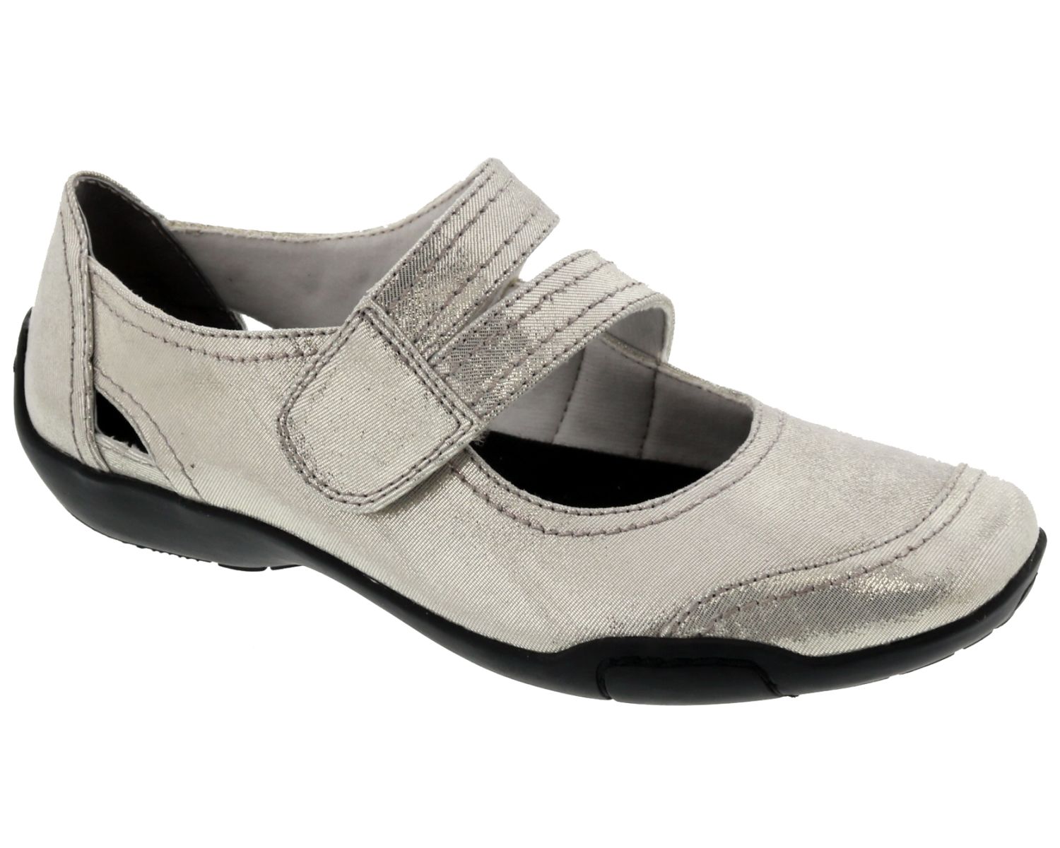 Silver Iridescent Leather-CHELSEA BY ROS HOMMERSON 1