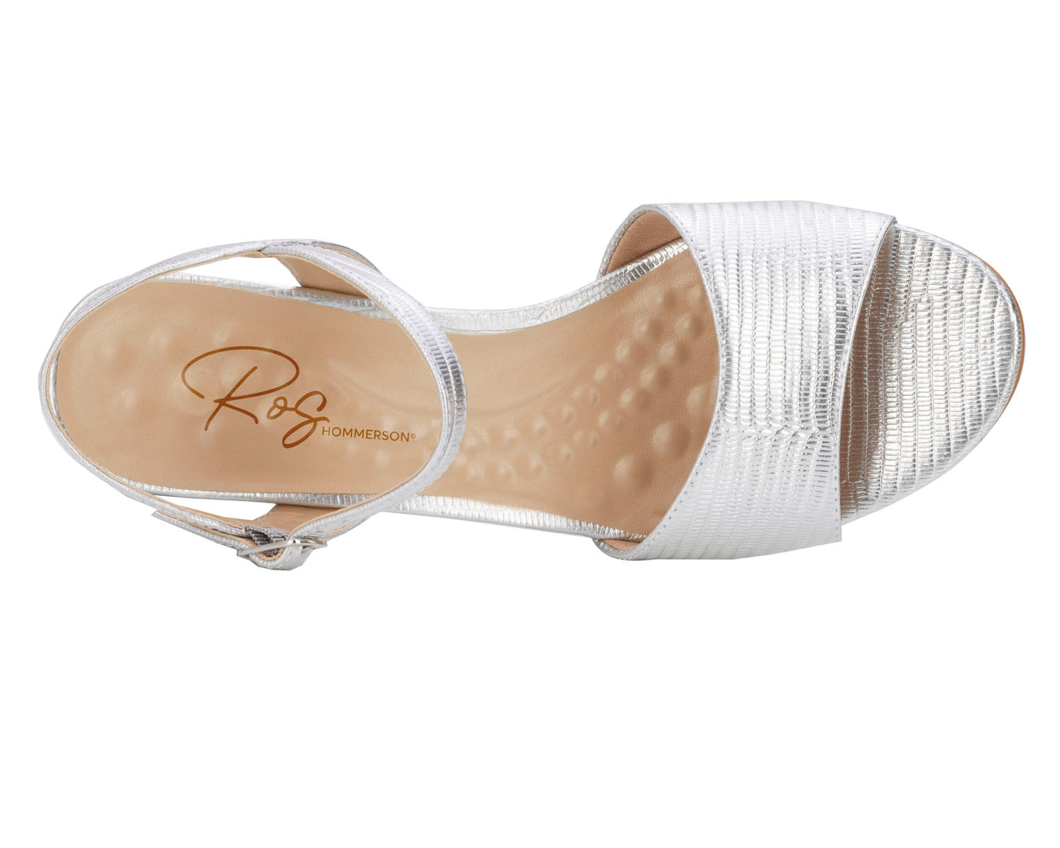 Silver Lizard Print Leather-LYDIA BY ROS HOMMERSON 3