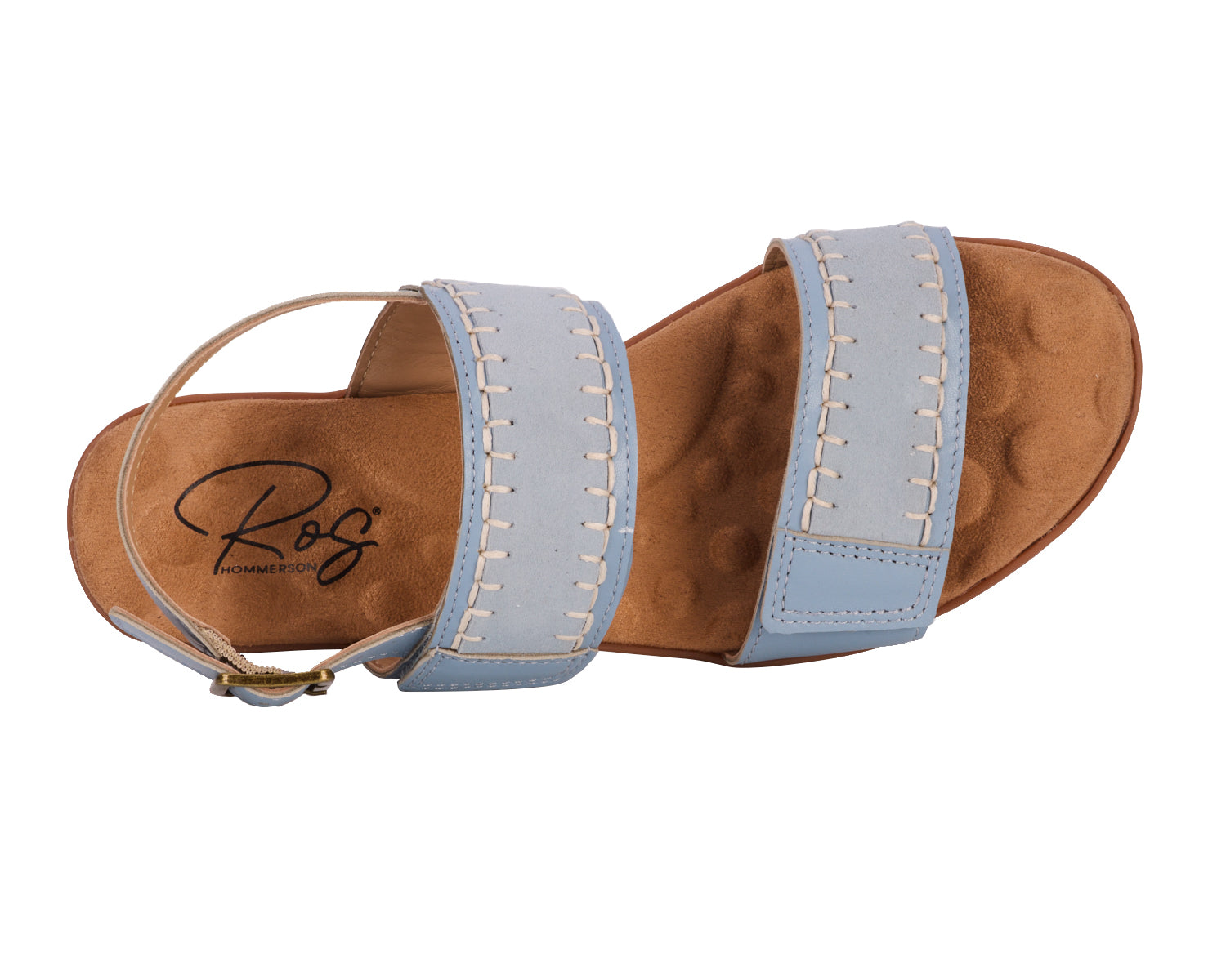 Faded Denim Leather Suede-KATERI BY ROS HOMMERSON 3