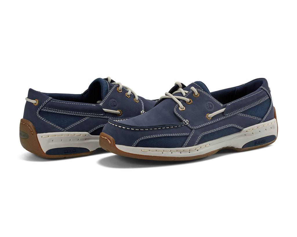 Dark Blue Nubuck-Captain Boat Shoe by dunham 2