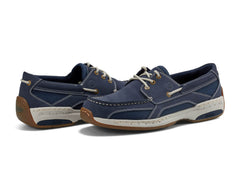Dark Blue Nubuck-Captain Boat Shoe by dunham 2