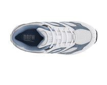 White Blue Leather   White Mesh-FLARE BY DREW 3