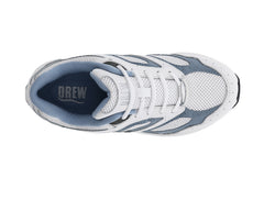 White Blue Leather   White Mesh-FLARE BY DREW 3