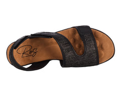 Black Raffia Leather-KIMMI BY ROS HOMMERSON 2