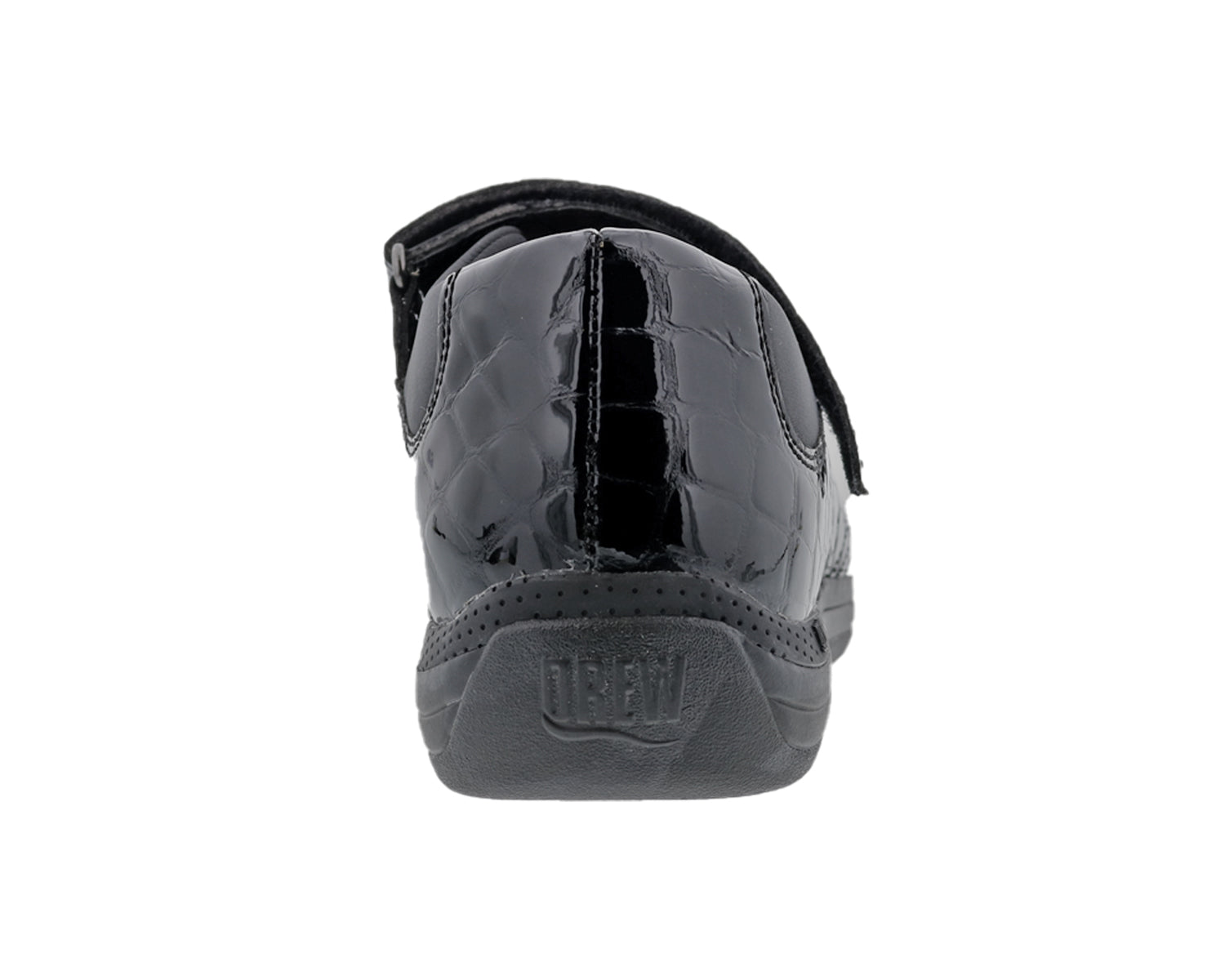 Black Croc Patent Leather-Rose BY DREW 4