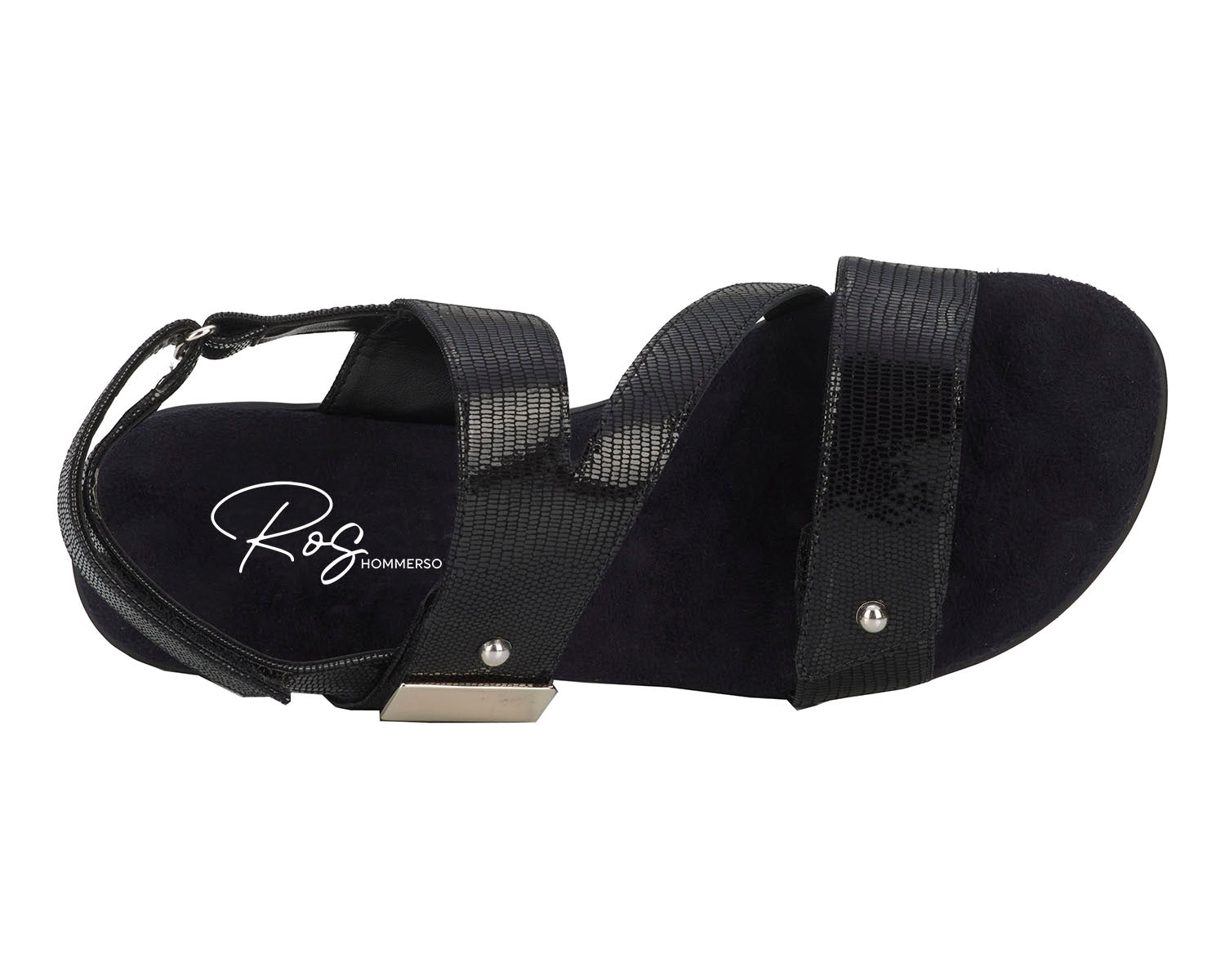 Black Patent Lizard Print Leather-CHLOE BY ROS HOMMERSON 2