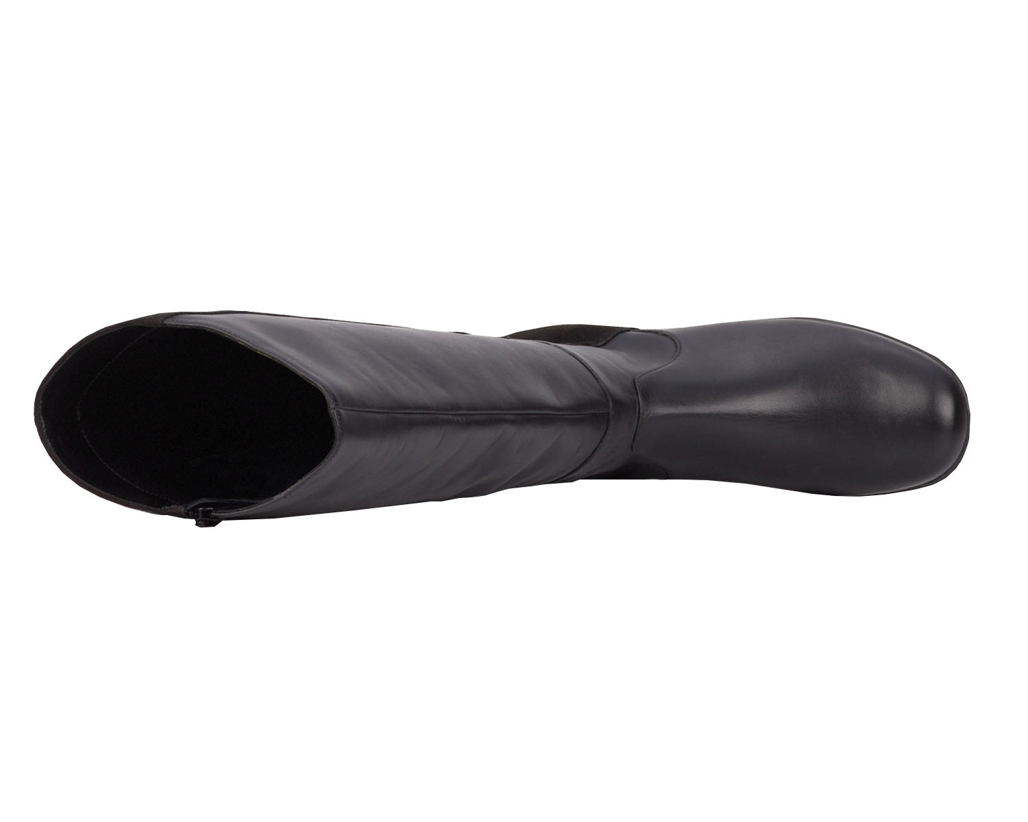 Black Leather  Stretch Suede Fabric-MIX MS BY ROS HOMMERSON 4