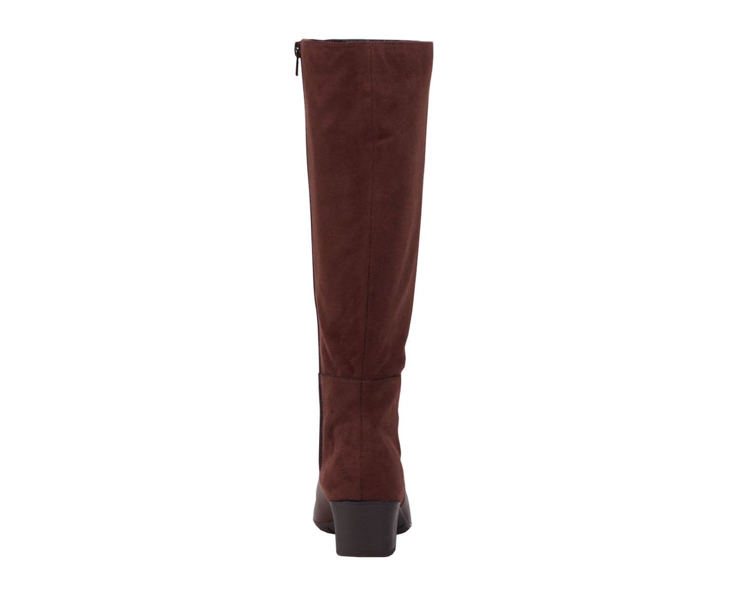 Brown Leather  Stretch Suede Fabric-MIX WWS BY ROS HOMMERSON 3