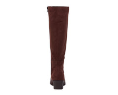 Brown Leather  Stretch Suede Fabric-MIX MS BY ROS HOMMERSON 3
