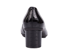 Black Croc Patent Suede-PAULA BY ROS HOMMERSON 2