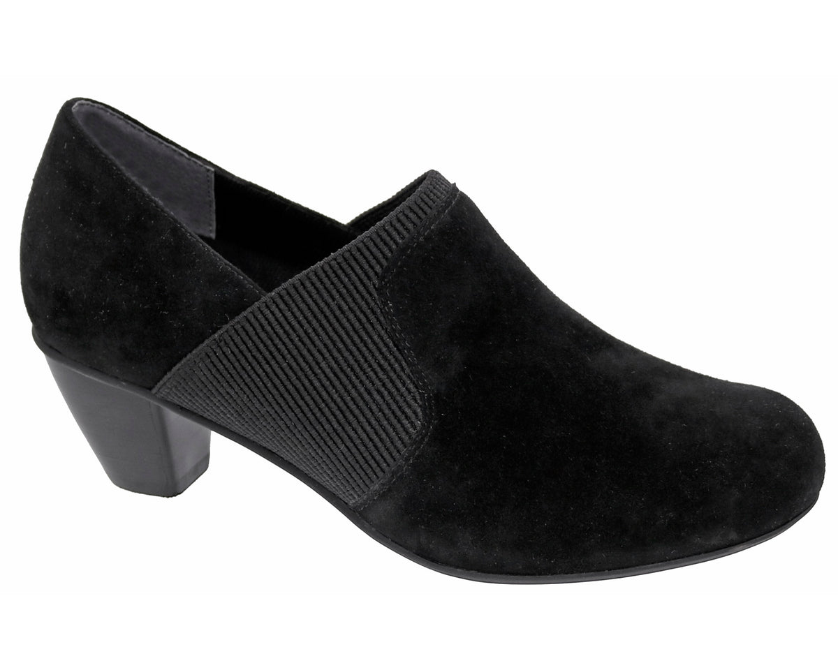 Black Suede  Black Stretch-San Marino BY DREW 2