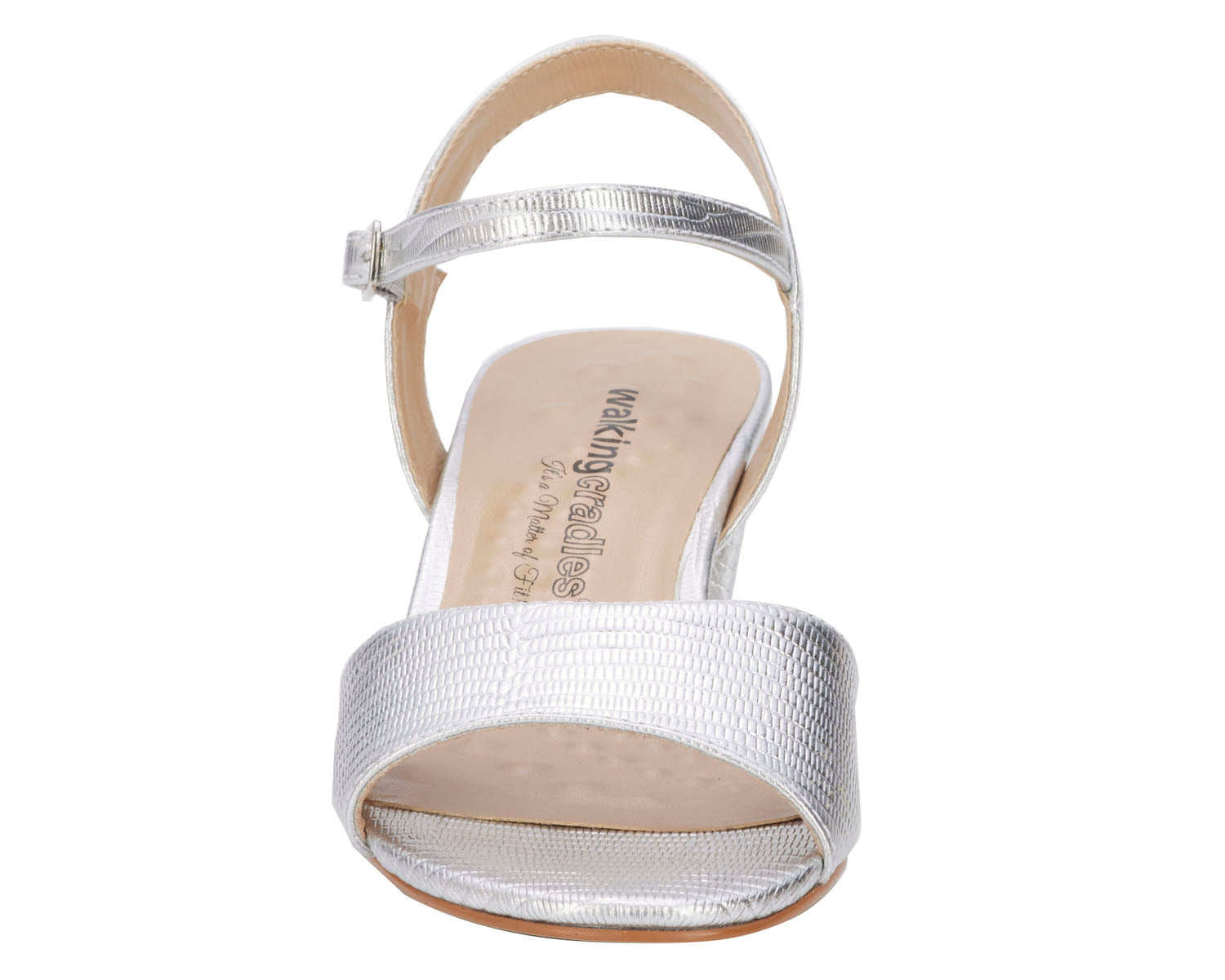 Silver Lizard Print Leather-LYDIA BY ROS HOMMERSON 4