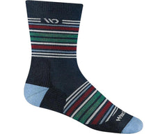 Eclipse-Mens Multi Stripe Cushioned Micro Crew Sock 1