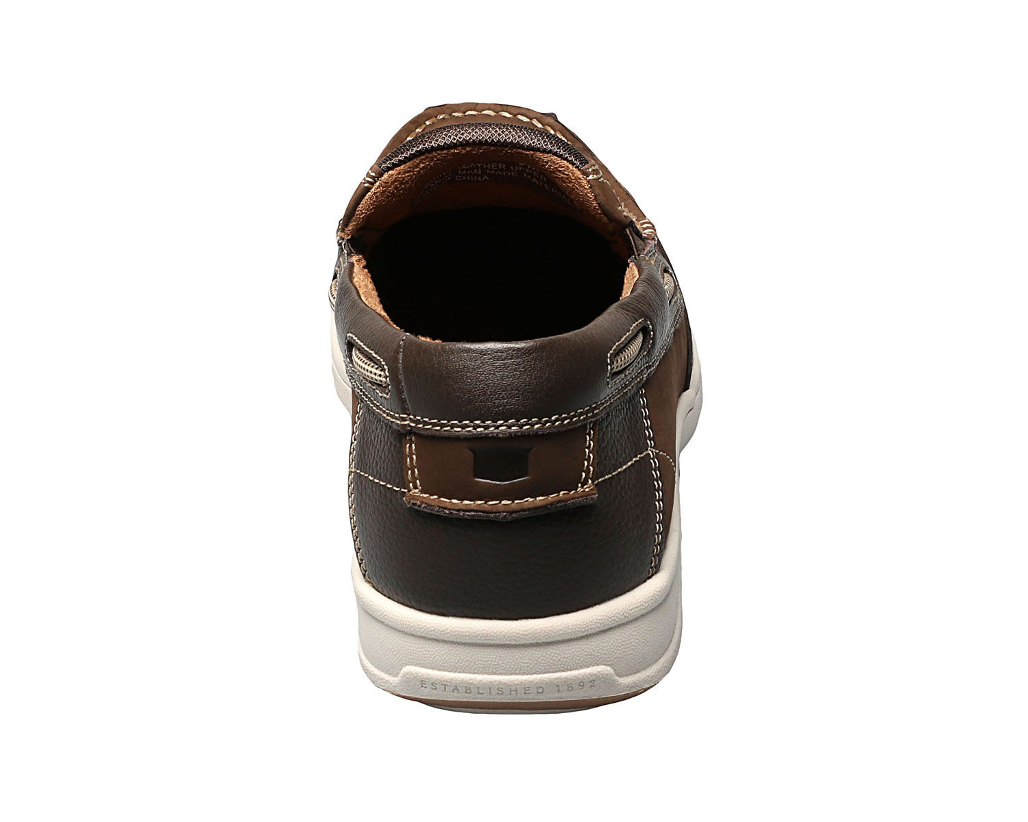 Brown Leather-LAKESIDE MOC TOE SLIP-ON BY FLORSHEIM 3