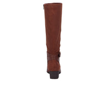Tobacco Leather  Stretch Suede Fabric-MAX WS BY ROS HOMMERSON 3