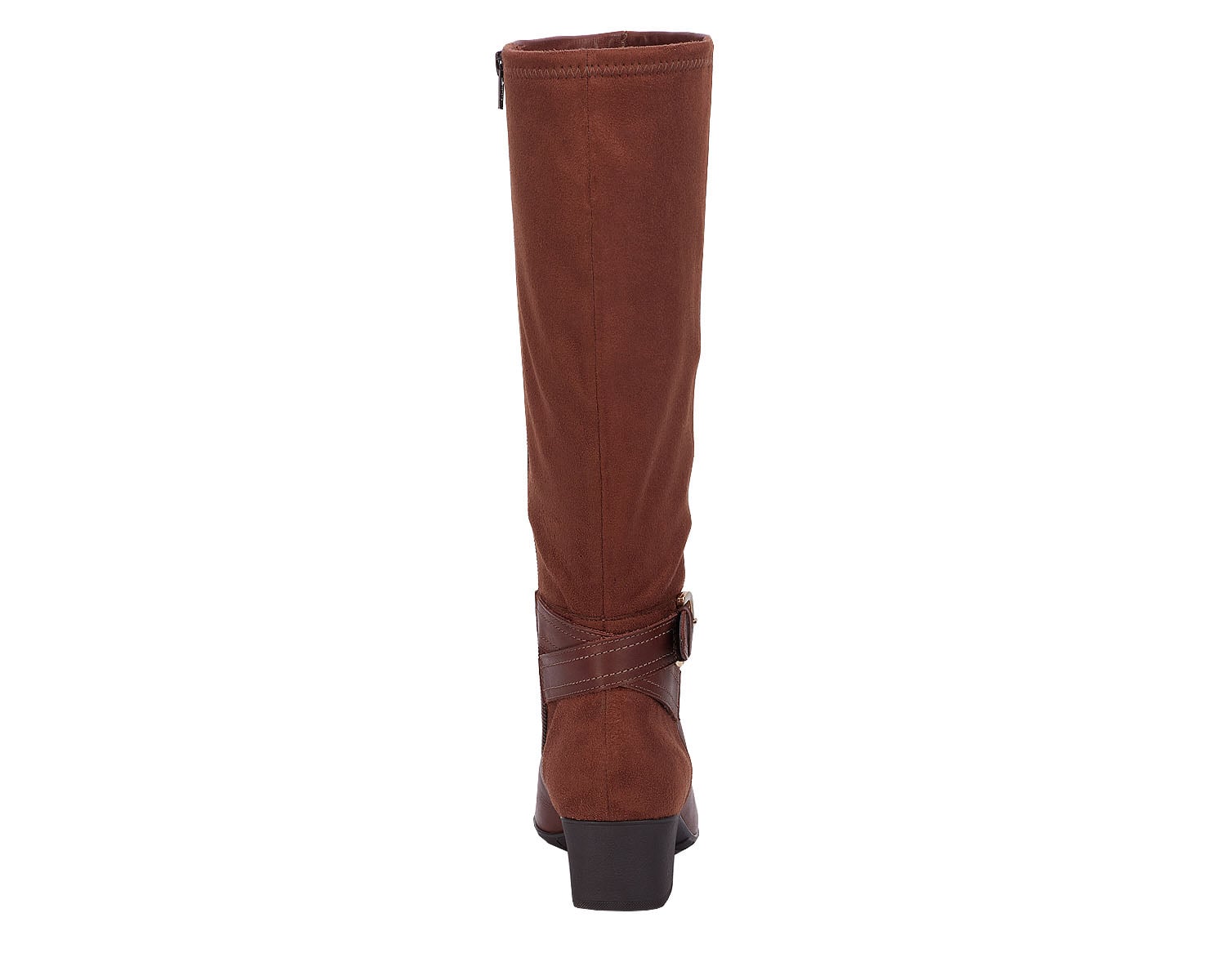 Tobacco Leather  Stretch Suede Fabric-MAX WWS BY ROS HOMMERSON 3