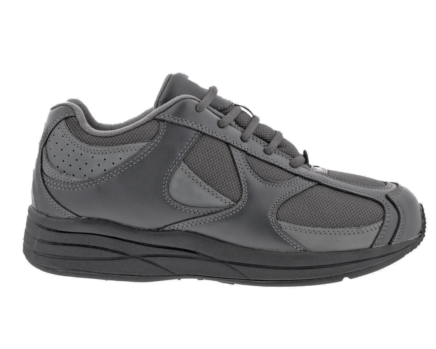 Grey Leather Mesh-SURGE BY DREW 3