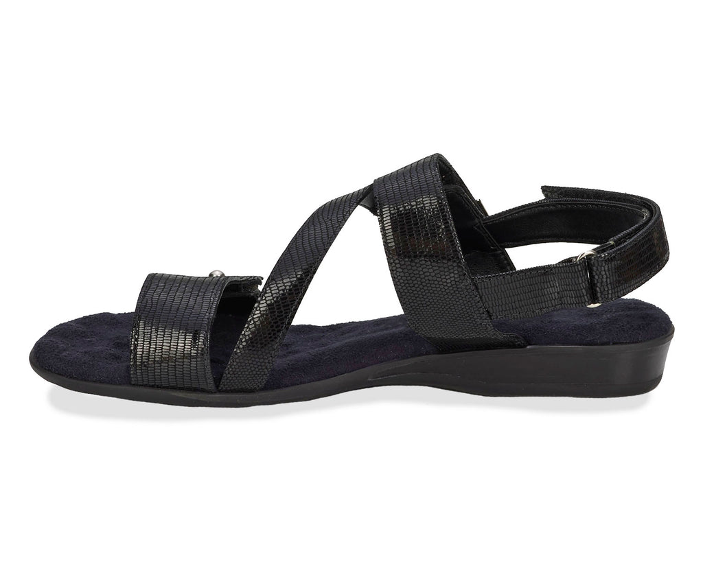 Black Patent Lizard Print Leather-CHLOE BY ROS HOMMERSON 3
