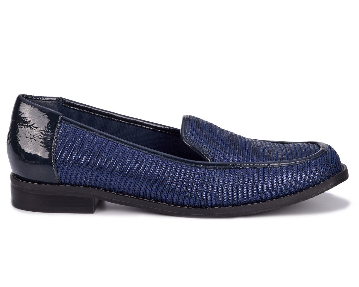 Navy Stretch Fabric Patent-WILLA BY ROS HOMMERSON 2