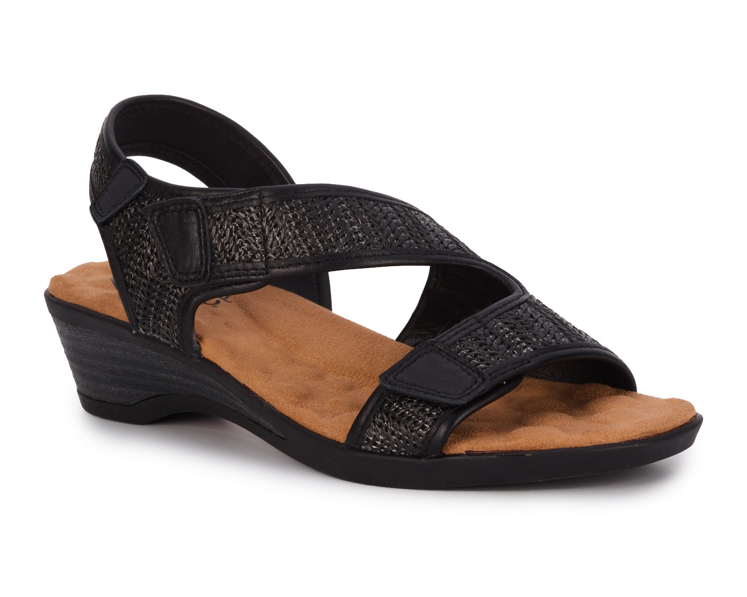 Black Raffia Leather-KIMMI BY ROS HOMMERSON 1