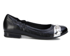 Black Shiny Tumbled Leather-WC TRISTA 4