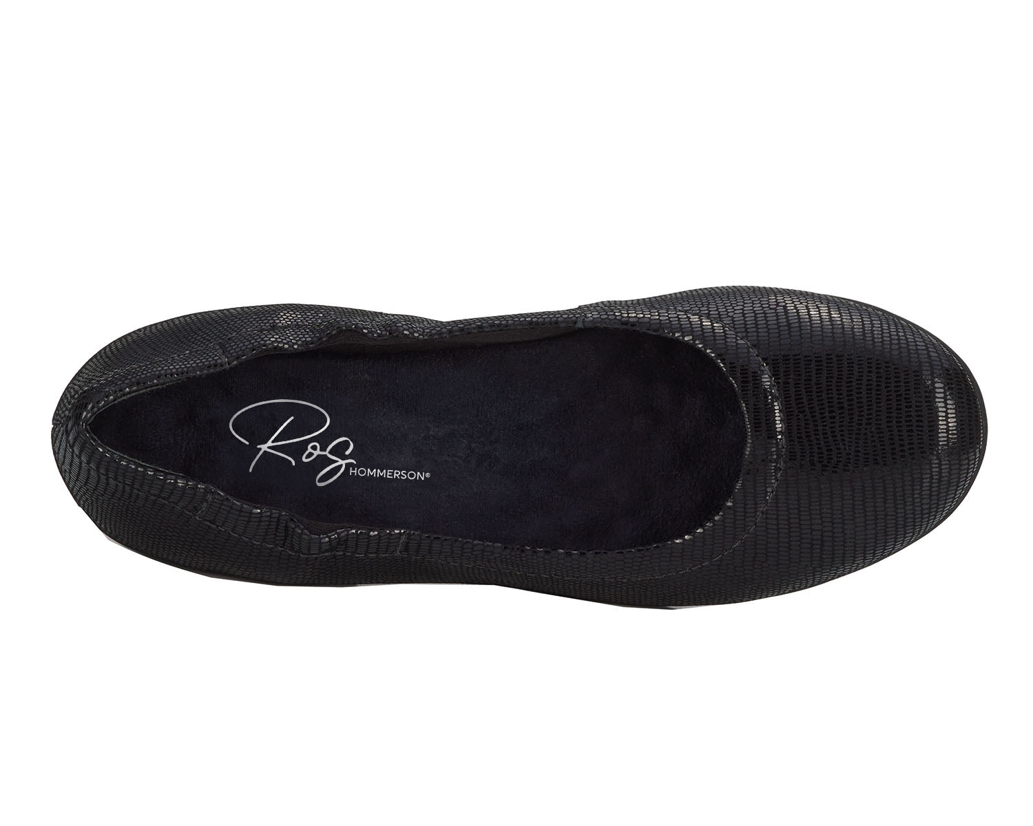 Black Patent Lizard Print Leather-TESS BY ROS HOMMERSON 3