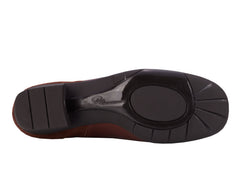 Tobacco Leather  Stretch Suede Fabric-MAX WS BY ROS HOMMERSON 4