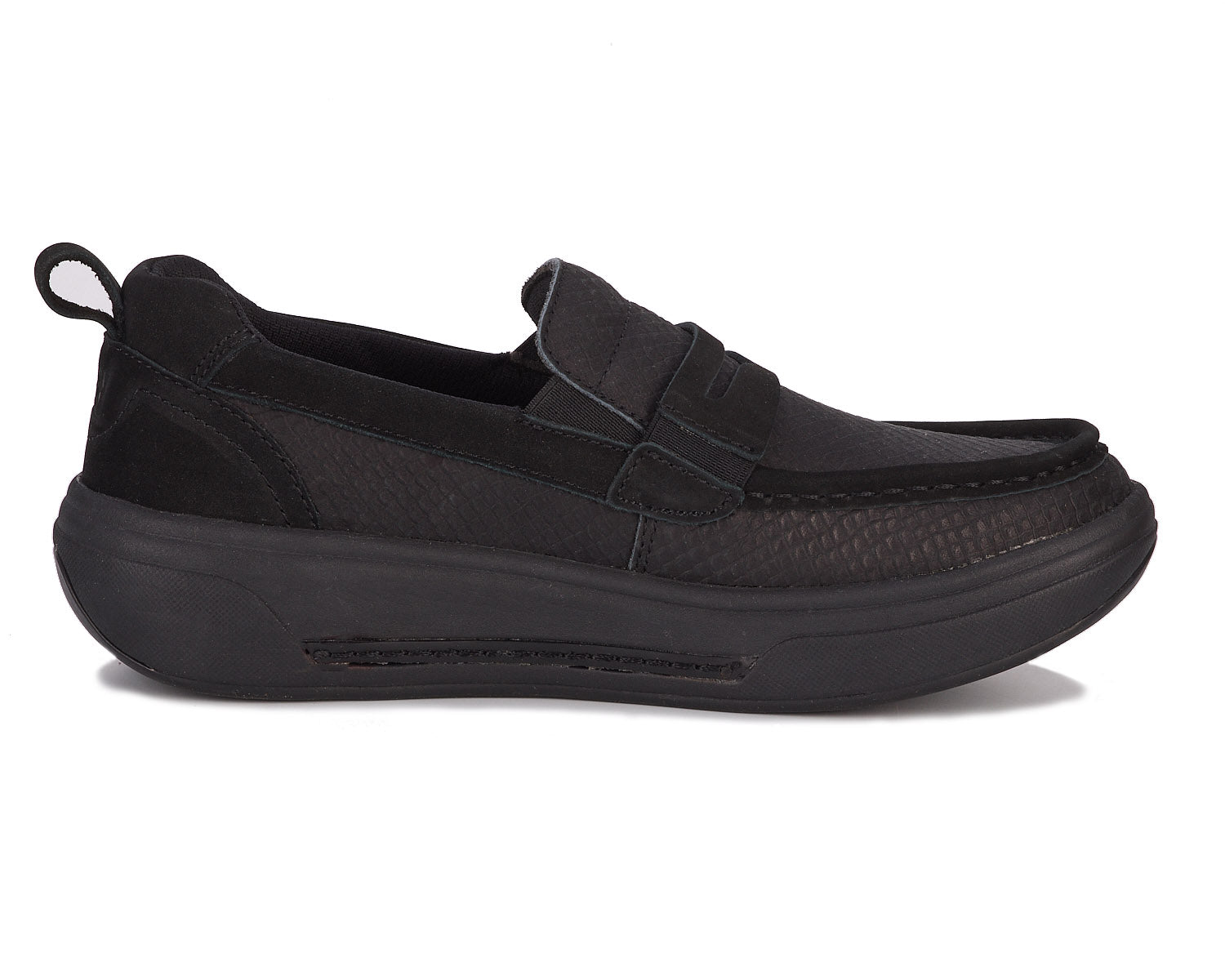 Black Leather Black Nubuck-JAVA BY DREW 3