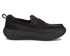 Black Leather Black Nubuck-JAVA BY DREW 3