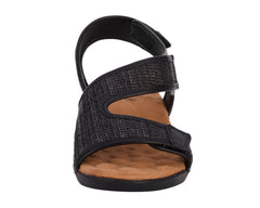 Black Raffia Leather-KIMMI BY ROS HOMMERSON 3