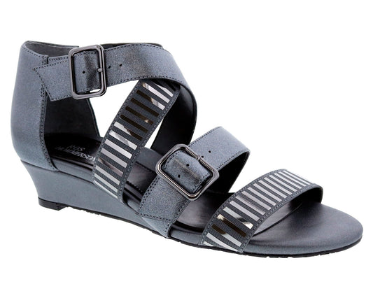 Pewter Gunmetal Leather-VOLUPTUOUS BY ROS HOMMERSON 1