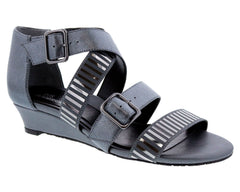 Pewter Gunmetal Leather-VOLUPTUOUS BY ROS HOMMERSON 1
