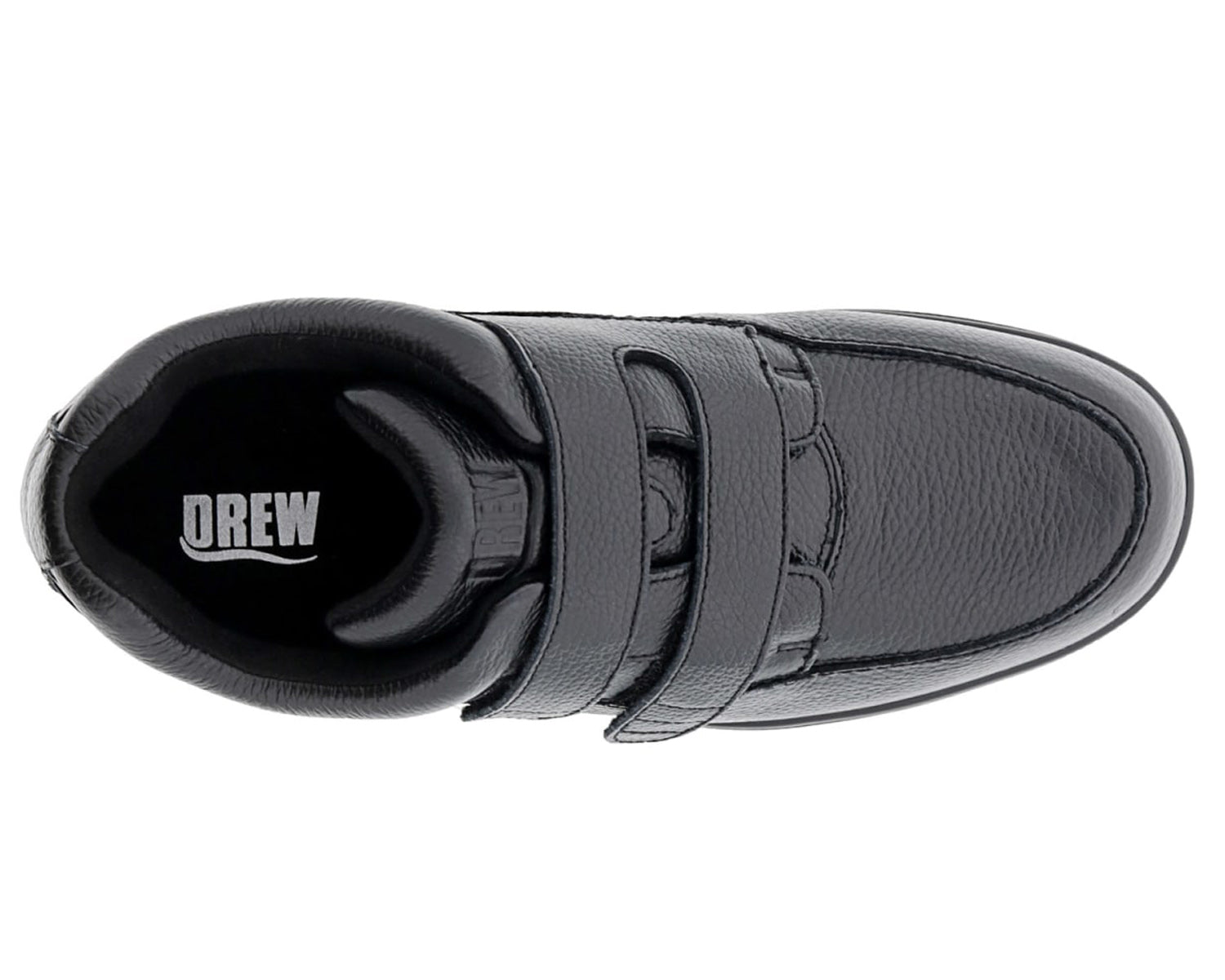 Black Tumbled Leather-Traveler V BY DREW 3